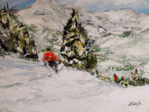 MEGÈVE,SUR LES PISTES